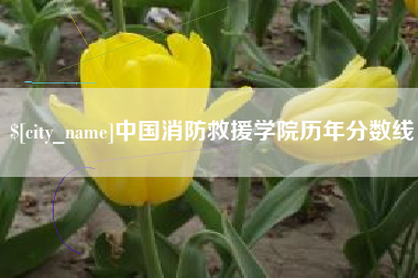 桂林中国消防救援学院历年分数线