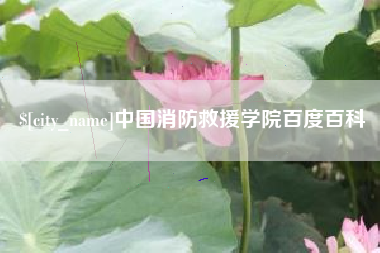桂林中国消防救援学院百度百科
