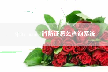 桂林消防证怎么查询系统