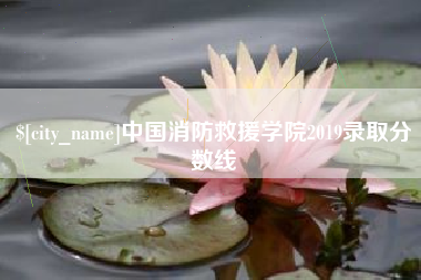 桂林中国消防救援学院2019录取分数线