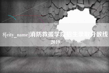 桂林消防救援学院招生录取分数线2019