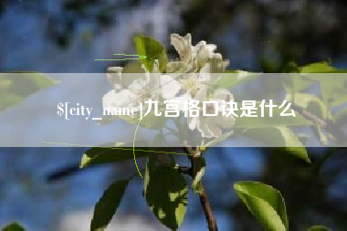 桂林九宫格口诀是什么