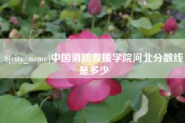 桂林中国消防救援学院河北分数线是多少