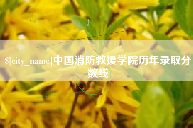 桂林中国消防救援学院历年录取分数线