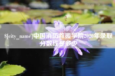 桂林中国消防救援学院2020年录取分数线是多少