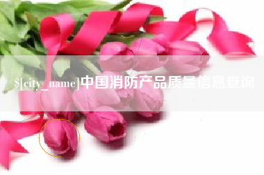 桂林中国消防产品质量信息查询