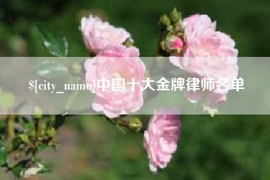 桂林中国十大金牌律师名单