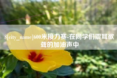 桂林600米接力赛-在同学们震耳欲聋的加油声中