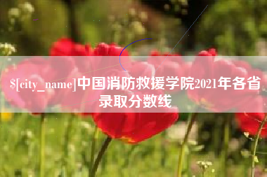 桂林中国消防救援学院2021年各省录取分数线