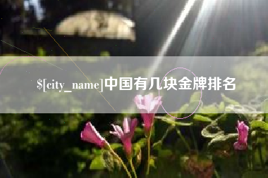 桂林中国有几块金牌排名