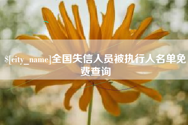 桂林全国失信人员被执行人名单免费查询