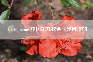 桂林中国第九枚金牌是谁得的