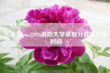桂林2024消防大学录取分数线公布时间