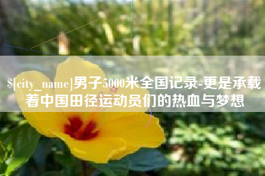 桂林男子5000米全国记录-更是承载着中国田径运动员们的热血与梦想