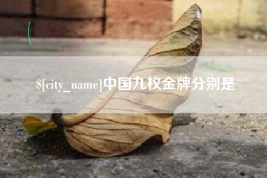 桂林中国九枚金牌分别是