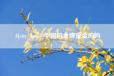 桂林中国的金牌是金的吗