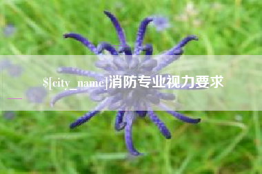 桂林消防专业视力要求