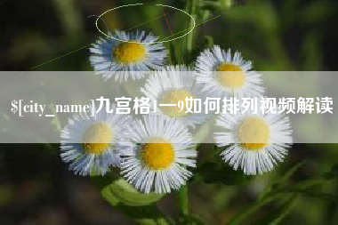 桂林九宫格1一9如何排列视频解读