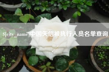 桂林中国失信被执行人员名单查询