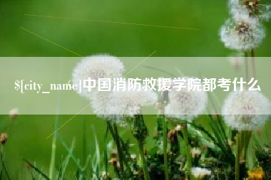 桂林中国消防救援学院都考什么