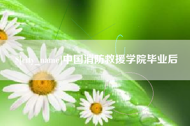 桂林中国消防救援学院毕业后