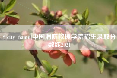 桂林中国消防救援学院招生录取分数线2021