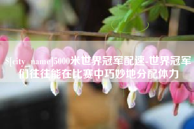 桂林5000米世界冠军配速-世界冠军们往往能在比赛中巧妙地分配体力