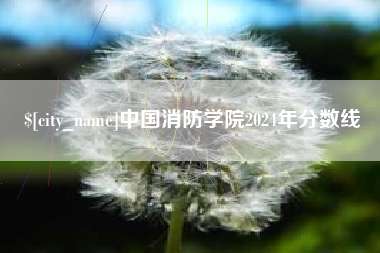 桂林中国消防学院2024年分数线