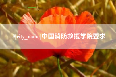 桂林中国消防救援学院要求