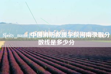 桂林中国消防救援学院河南录取分数线是多少分