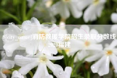 桂林消防救援学院招生录取分数线2020福建