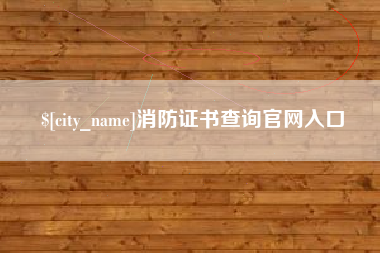 桂林消防证书查询官网入口